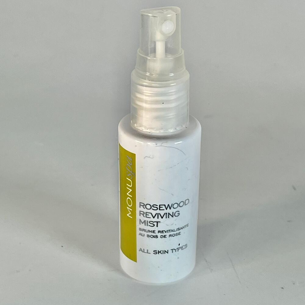 MonuSkin Rosewood Reviving Toner Mist Refresh Essential Oils Travel 40 ml New